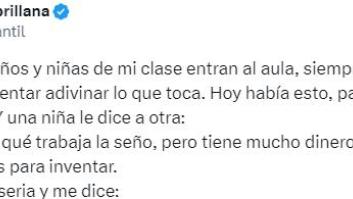 Una niña ve lo que lleva la profesora a clase y con la pregunta que le hace la deja KO
