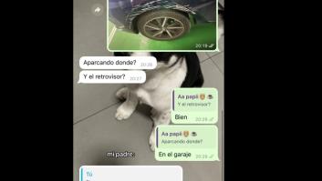 Roza el coche en el garaje y la respuesta final de su padre es para ponerla en un museo de la DGT