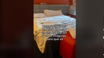 Un hotel enseña para qué ha utilizado un cliente un brick de leche que les pidió