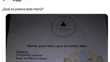 El menú infantil de un hotel que ha generado polémica: para muchos es "una aberración"