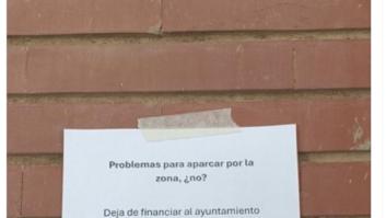 El cartel que pone para vender su plaza de garaje es para exponerlo en las escuelas de marketing