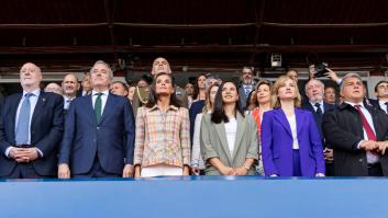Las cámaras captan lo que hizo Letizia cuando se empezó a pitar el himno de España