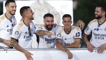 El detalle de la celebración del Real Madrid: ojo a quién es el escolta del autobús