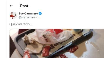 Lo que han dejado unos clientes en la mesa del restaurante es para darles el premio a la guarrería