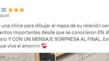 Le pide un dibujo de los momentos más importantes de su relación y el resultado es una maravilla