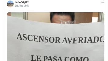El cartel que alguien ha colocado en este ascensor de Gijón se comenta en toda España