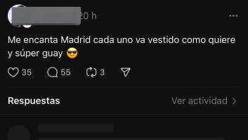 Dice que en Madrid "cada uno va vestido como quiere": el cómico David Pareja lo rompe con su réplica