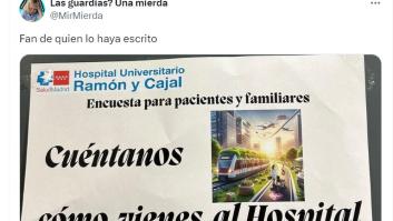 Ponen este cartel en el hospital y la respuesta que alguien ha escrito a boli es simplemente genial
