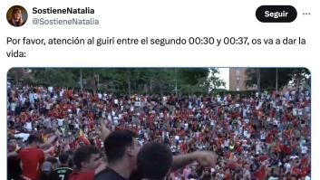 Lo que ocurre entre el segundo 00:30 y 00:37 de este reportaje de TVE tras ganar España es ORO PURO