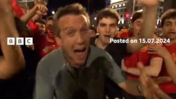 El cántico que le gritaron varios españoles durante esta retransmisión de la BBC