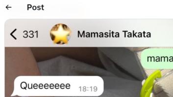 Avisa a su madre de que tiene que pagar la academia y ella contesta con una foto y cuatro palabras que son pura poesía