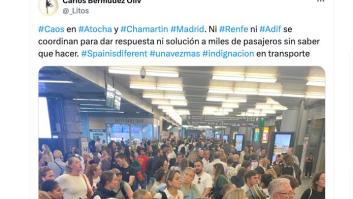 No es fácil verlo a la primero, pero un detalle en esta foto de Atocha no ha pasado desapercibido