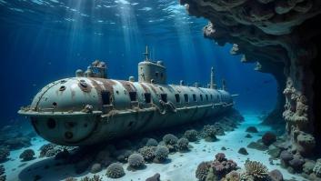 Se sumergen y descubren en el fondo del mar el submarino que andaba en misión secreta desde hace 80 años