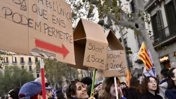 Miles de personas reclaman en Barcelona una bajada de precios de la vivienda