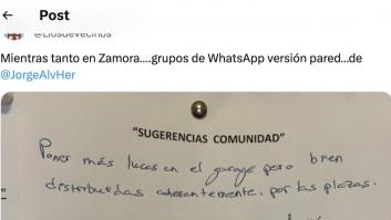Se lía la mundial cuando ponen un tablón de sugerencias en una comunidad de vecinos de Zamora