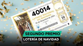 40.014,segundo premio de la Lotería de Navidad 2024