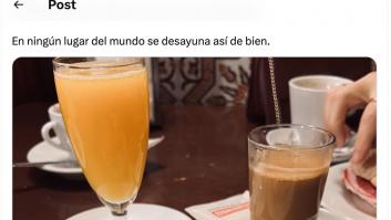 Comparte lo que ha desayunado en esta comunidad autónoma: dice que "en ningún lugar del mundo" es mejor
