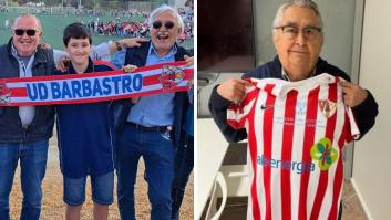 Toda una vida junto a la UD Barbastro: así viven tres históricos socios un partido contra el FC Barcelona