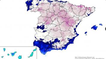 Roberto Brasero mira el mapa de temperaturas y se lleva las manos a la cabeza: "¿Este frío es normal?"