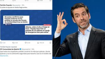 Borja Sémper deja caer lo que piensa cuando le preguntan por el desafortunado tuit del PP sobre Gaza y la DANA