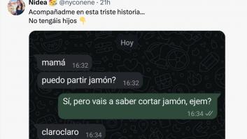 Su hija le pide permiso para cortar jamón y se lo da: tras ver el resultado se arrepiente de por vida