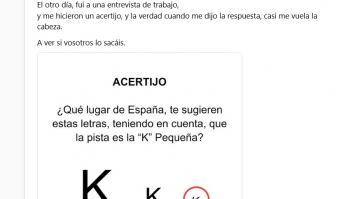 Le ponen este acertijo en una entrevista de trabajo y provoca cientos de reacciones
