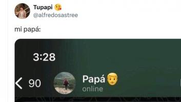 Su padre se interesa por cómo está, pero la pregunta que le hace la han visto tres millones de personas