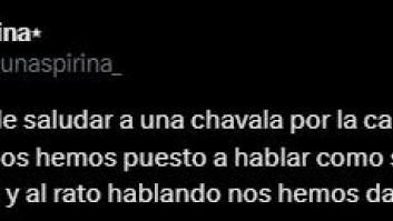 Se encuentra con una chica por la calle, la confunde con una amiga y el desenlace es de película de comedia