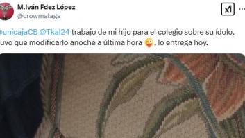 Un niño malagueño enamora a toda España con el trabajo que ha hecho para el colegio