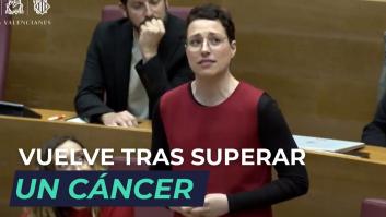 El emotivo discurso de una diputada valenciana en su vuelta a las cortes tras superar un cáncer