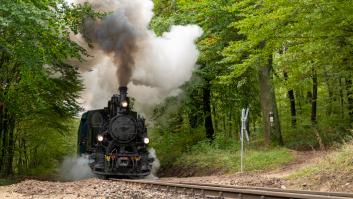 Dos jóvenes entran en el túnel del siniestro ferrocarril infantil y se pegan el susto de su vida por un error de cálculo