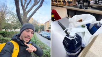 Un repartidor de Glovo alza la voz por el mayúsculo pedido que ha tenido que transportar: "Tened un poco de empatía"