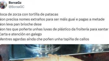 El bocadillo que le han puesto en un bar de Santiago de Compostela que está haciendo la boca agua