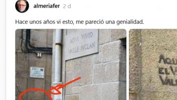 Se encuentra esto en una calle de Pontevedra: le parece una genialidad a él y a otros muchos