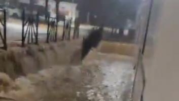 Las impactantes imágenes de las calles de Gerena que parecen ríos tras las intensas lluvias