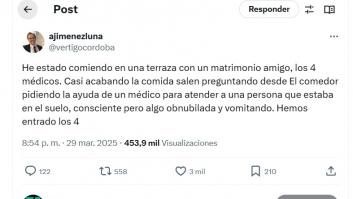 La escena que ha presenciado un médico en un restaurante es para preocuparse: "Déjense de cuñadismo"