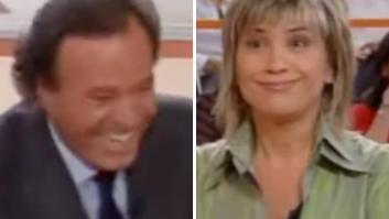 Recuperan una entrevista de Julia Otero a Julio Iglesias: la cara de la presentadora cuando la llama "socialista", para verla