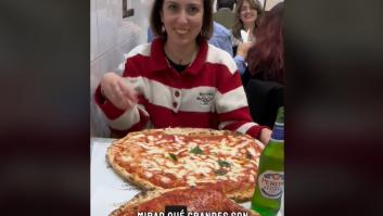 Va a Nápoles a probar una de las mejores pizzas del mundo: el tamaño impresiona pero OJO a lo que le han cobrado
