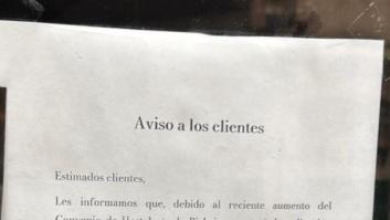 Un bar de Bilbao coloca este cartel en su puerta y algunos no pueden creerse semejante desfachatez