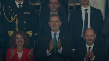 La afición del Barcelona lanza una pitada al himno de España en presencia del rey en la final de Copa