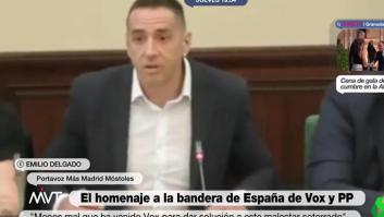 La inmejorable respuesta de un portavoz de Más Madrid a Vox por el punto de homenaje permanente a la bandera de España
