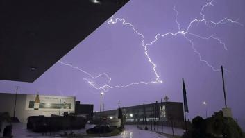 Las tormentas dejan más de 5.300 rayos en las últimas seis horas en la península