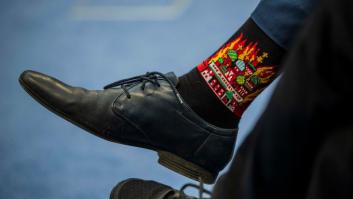 Los calcetines de un funcionario europeo enciende la ira de Putin: "Pretendían ser un símbolo"