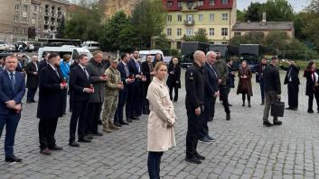 Kallas y varios ministros de Exteriores celebran en Ucrania el Día de Europa: apoyan un tribunal que juzgue la ocupación