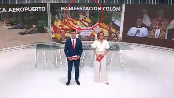 Revuelo por lo que se ha visto en el informativo de Telemadrid: sale de fondo, pero se ve perfectamente