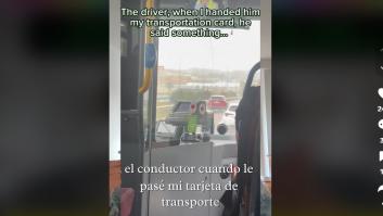 Le hace a un autobusero de Madrid el gesto que en China significa ocho y al hombre casi le da algo