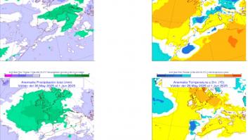 La AEMET echa por tierra el primer golpe veraniego y avisa para la semana que viene: desplome en termómetros y vuelven los paraguas