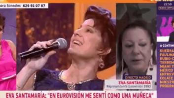 Preguntan a Eva Santamaría, representante de España en Eurovisión 1993, por Melody y da un giro tremendo