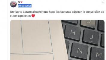 Un detalle de esta factura no puede pasar desapercibido: es raro de ver, pero se sigue haciendo