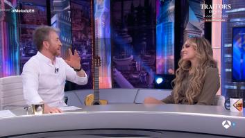 Pablo Motos pone los puntos sobre las íes a los pocos minutos de entrar Melody a 'El Hormiguero'